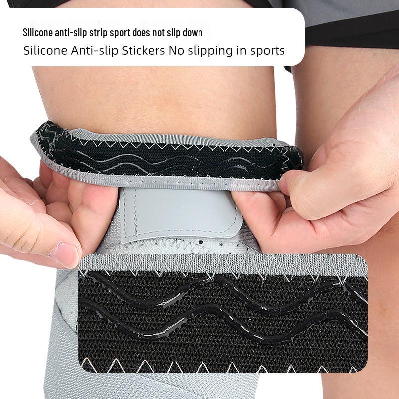 Gray Compression Knee Pad for Women & Men - Protective Support for Cycling, Running, Squats, and Mountaineering