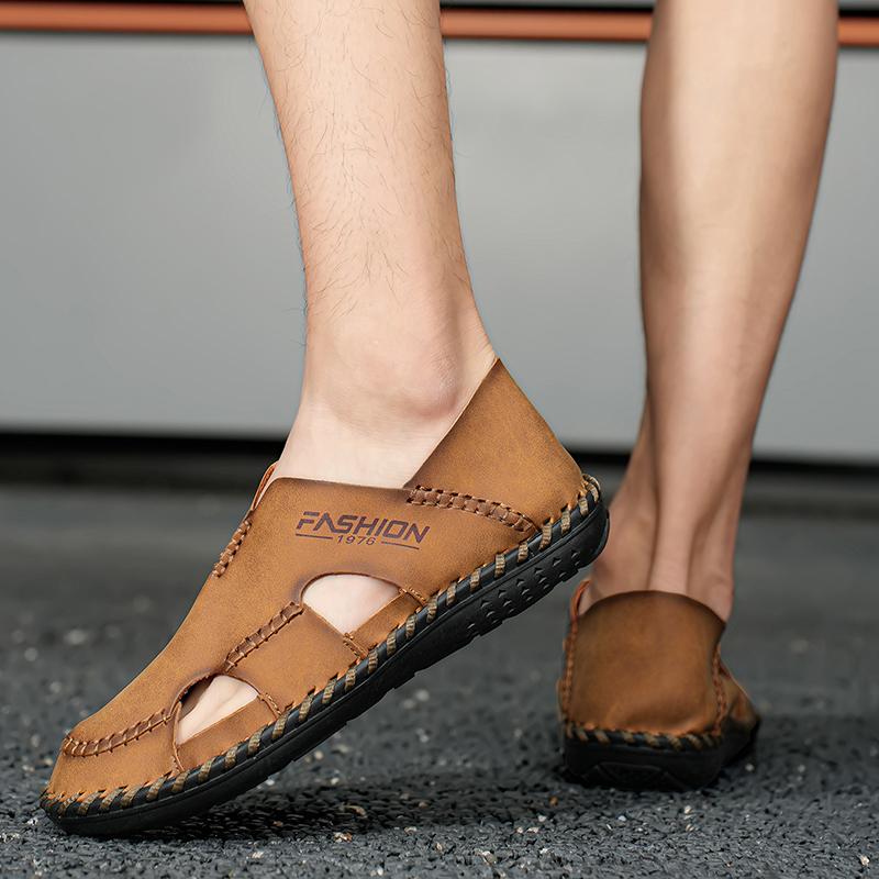 Модная кожаная мужская обувь — фото 5