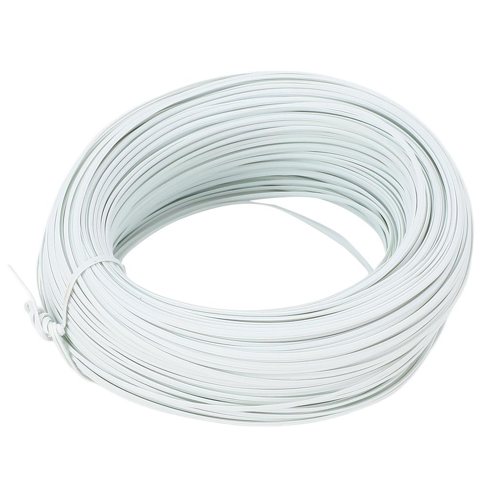 Bewehrungsstahl Bindedraht 100m Länge 0,45 Verzinkter Eisendraht PVC Bewehrungsbindedraht für Außen Weiß