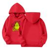 Kids' Long Sleeve Loose Pullover Letter Print Drawstring Hooded Sweatshirt