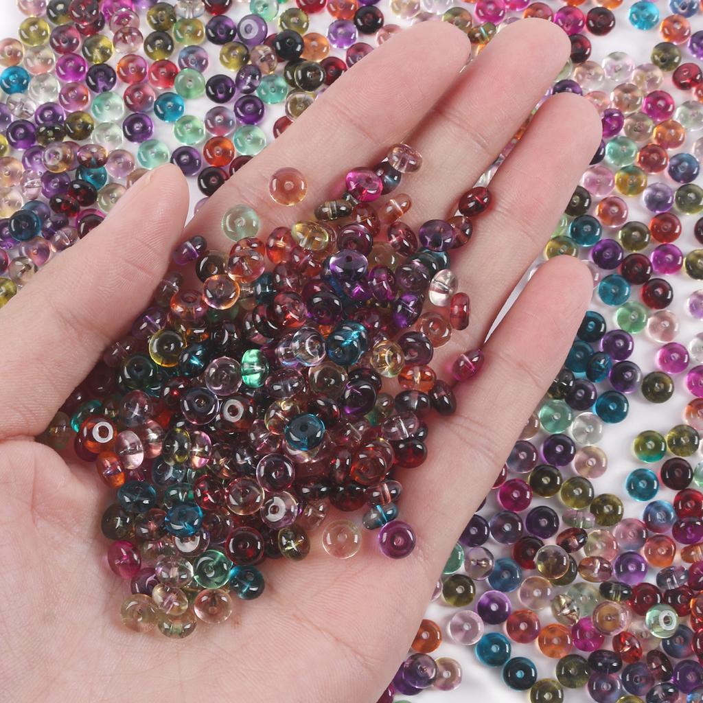 3X6Mm High-Quality Glass Rice Bead Abacus Loose Beads Diy Handmade Beaded Bracelet Necklace Jewelry Accessories