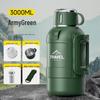 Large Capacity Stainless Steel Insulated Thermos for Outdoor & Car Use - Short, Fat Design for Hot Water, Tea Brewing, and Household Use
