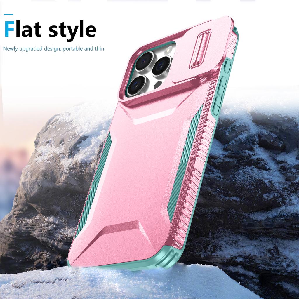 Für iPhone 16 Pro Hülle Camshield TPU+PC Rutschfest Sturzsicher Handyhülle