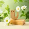 2pcs Cartoon Cat U-shaped Refrigerator Sticker Magnetic Flower Holder  Hydroponic Green Plant
