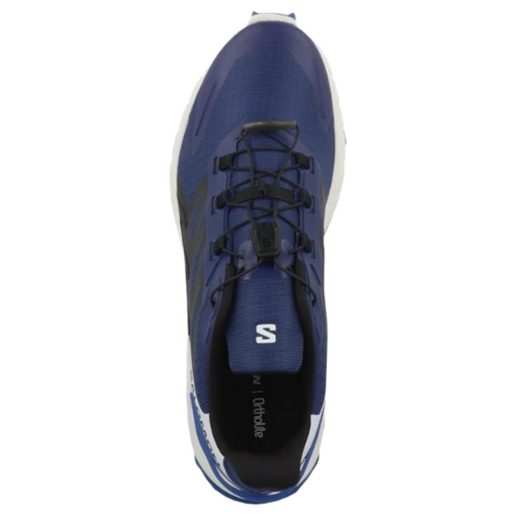 SALOMON Supercross 4 Cushioning Durable Low-Top Running Shoes Men Sneaker Blue White 473157