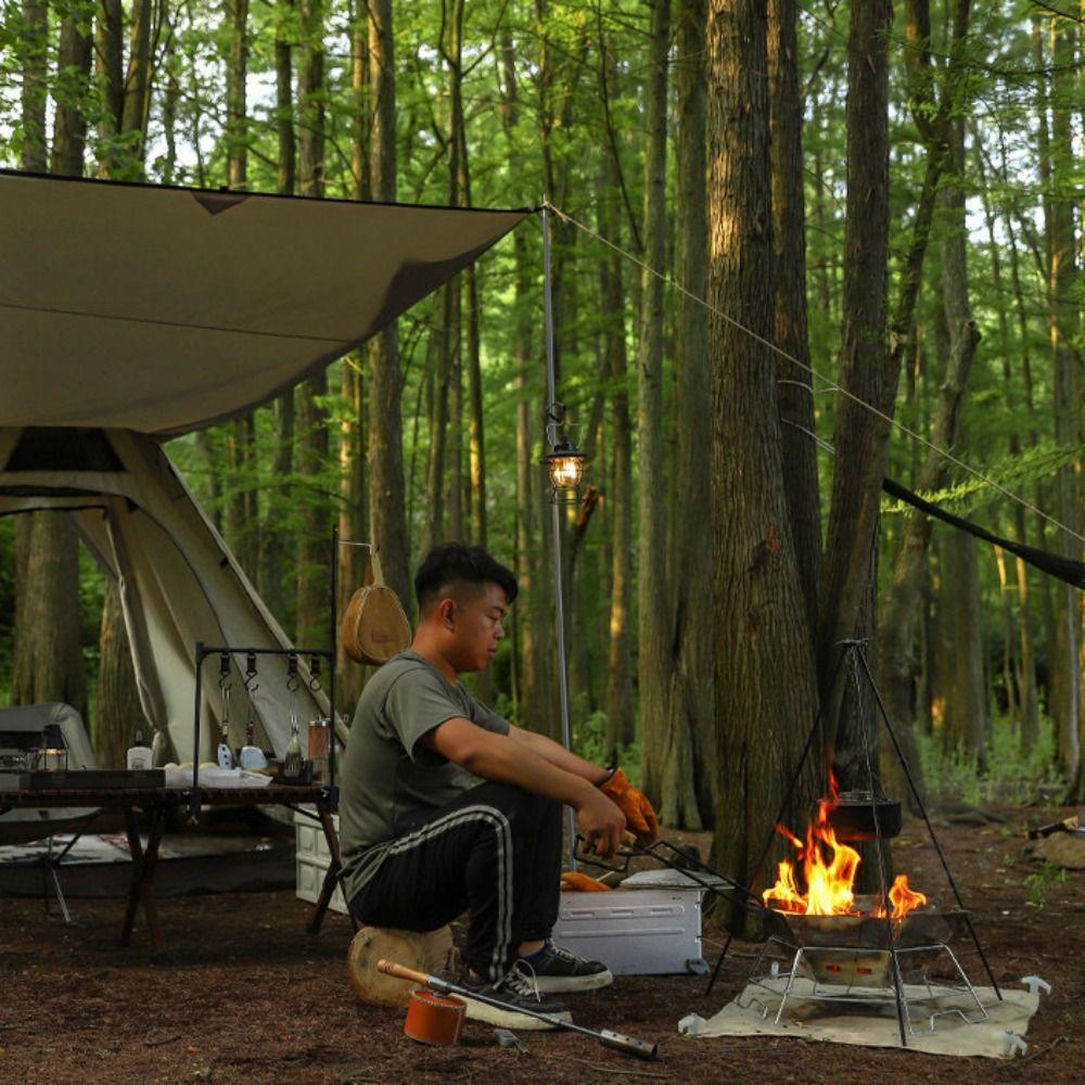 Removable Fuel Burner Lighter Timber Handle Flame Lighter Lengthened BBQ Igniter Fire Starting