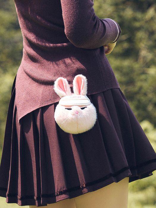 LORDLOAR [LEFUB74PK] Buddy Bunny Ball Pouch Keyring PINK