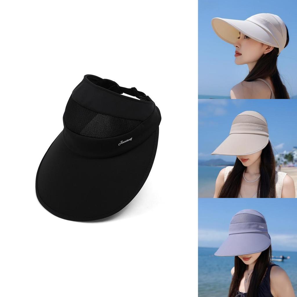 Summer Breathable Wide Brim Sun Hat With Polyester Material For Women Sunshade And Uv Blocking