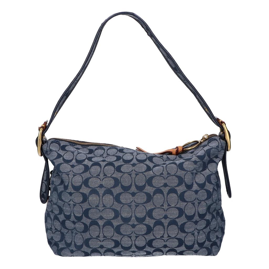 COACH [Excellent Condition] 3240 Signature Chambray Card Shoulder bag blueUsed