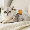 Yousheng Cat Neutering Suit Breathable Pet Recovery Suit Easy To Wear Adjustable Cat Protective Clothes Pet Supplies