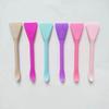Double Head Dual-use Facial Mask Brush for Mask Stick with Scoop Apply Mud Film Facial Mask Brushes Silicone Facial Beauty Tools