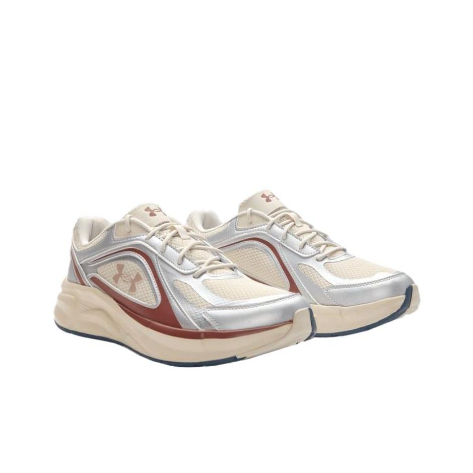 Under Armour Bequeme Weiche Atmungsaktive Freizeitschuhe Unisex Sneaker Beige Silber 6010491-110