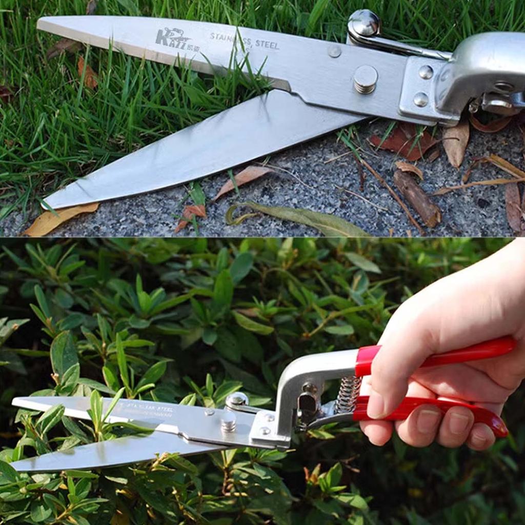 Professional Stainless Steel Gardening Scissors, Household Lawn Flowers Leaves Trimming Shears
