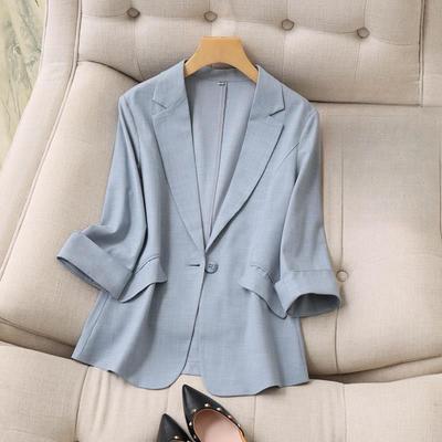 Elegante giacca blazer casual da donna, perfetta per le stagioni primaverili e autunnali