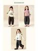 Tongbei 2025 Winter Girls' Double-Layer Fleece-Lined Casual Pants - Thick, Warm, Versatile Fashion.