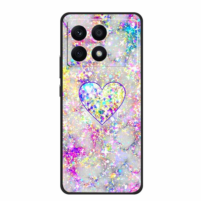 Para Xiaomi Poco X6 Pro 5G Funda Lujo TPU Silicona Trasera Fundas de Teléfono para Xiaomi Poco X6 Dibujos Animados Protector 2311DRK48I Funda