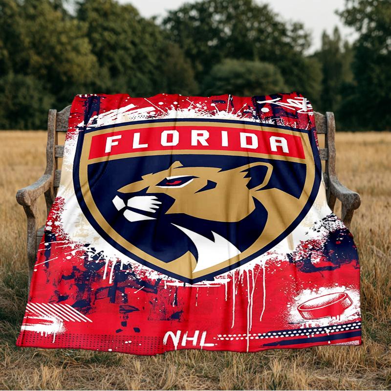 Panthers Team Spirit Blanket Flannel Throw for Sofa, Indoor, Camping, Living Room, Office, Chair, And Bed Soft Birthday Gift