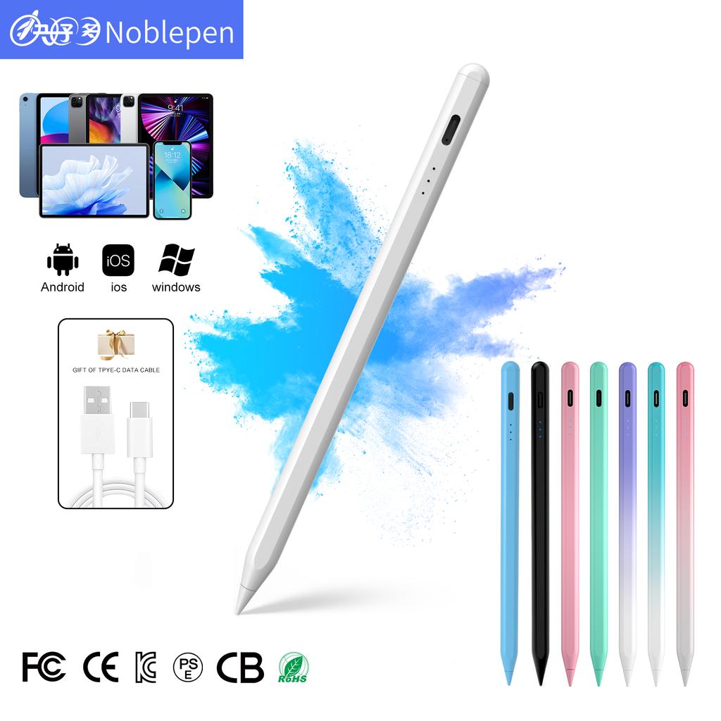 Custom Logo Universal Active Stylus Pen for Android & for Apple Plastic POM Nib Magnetic Function for Smartphones