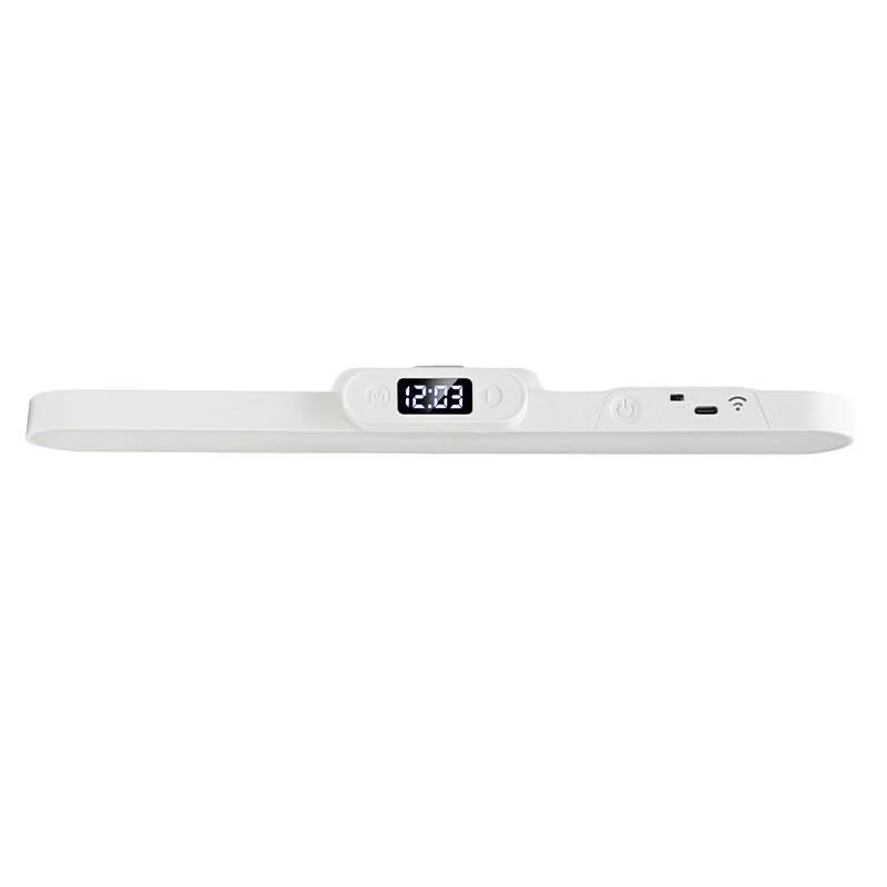 Oeny 32cm Dimmable Bedside Lamp with Clock & Remote