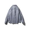 American Retro Pure Cotton Brushed Plaid Shirt Men's Long-Sleeved Spring and Autumn Style Foreign Trade Men's Casual Vintage Cotton Shirt