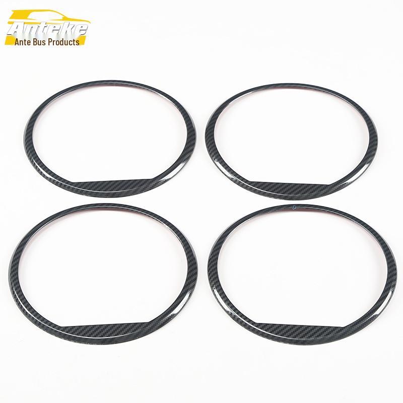Compatible with 18 Song car audio models, this bright ring decorative frame and stainless steel speaker cover adds flair to your car's speakers.