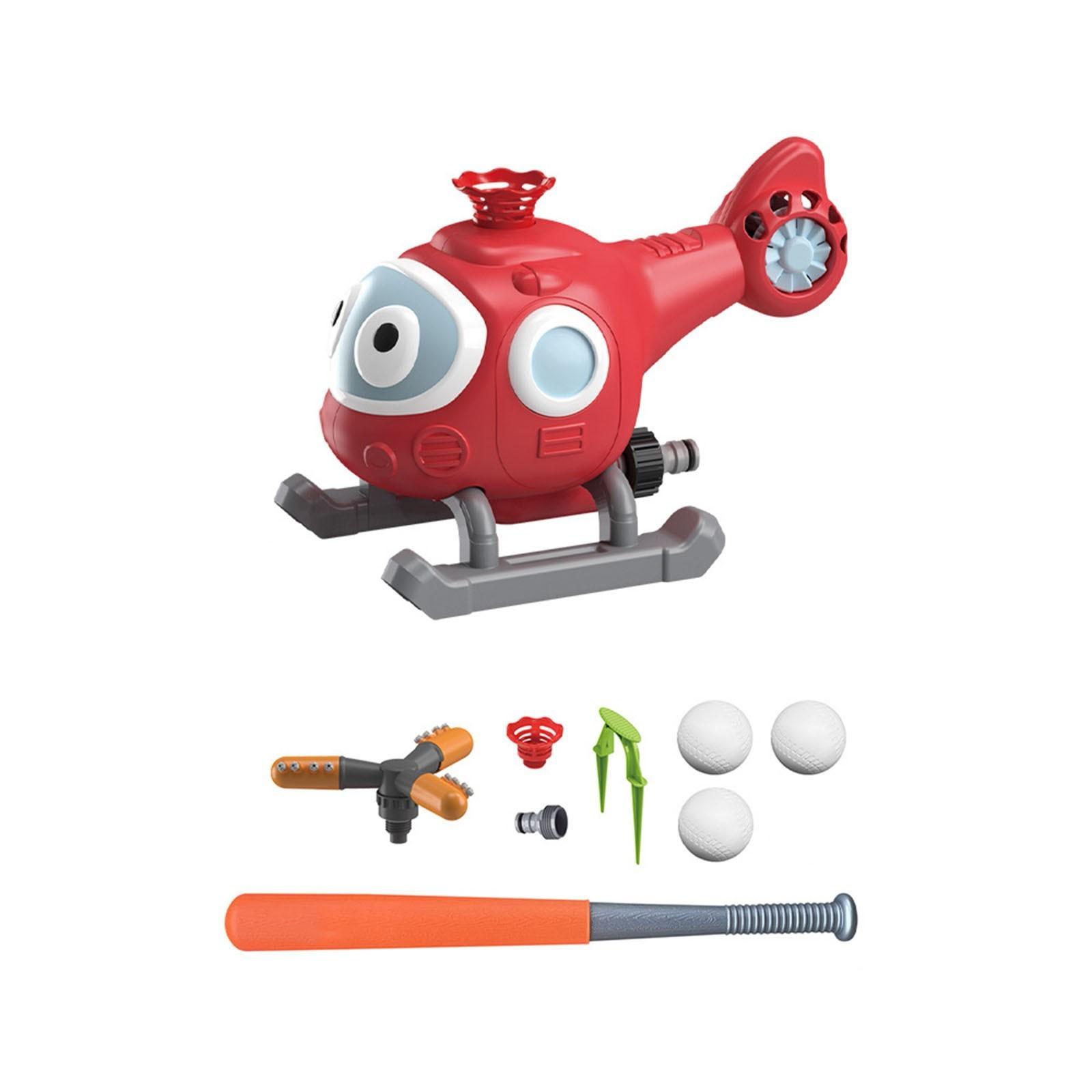 

Разбрызгиватель воды 2-в-1, бейсбольный вертолет, игрушка для детей, игры на свежем воздухе, крепится к садовому шлангу, летние уличные игрушки, игровой бассейн на заднем дворе. One Size