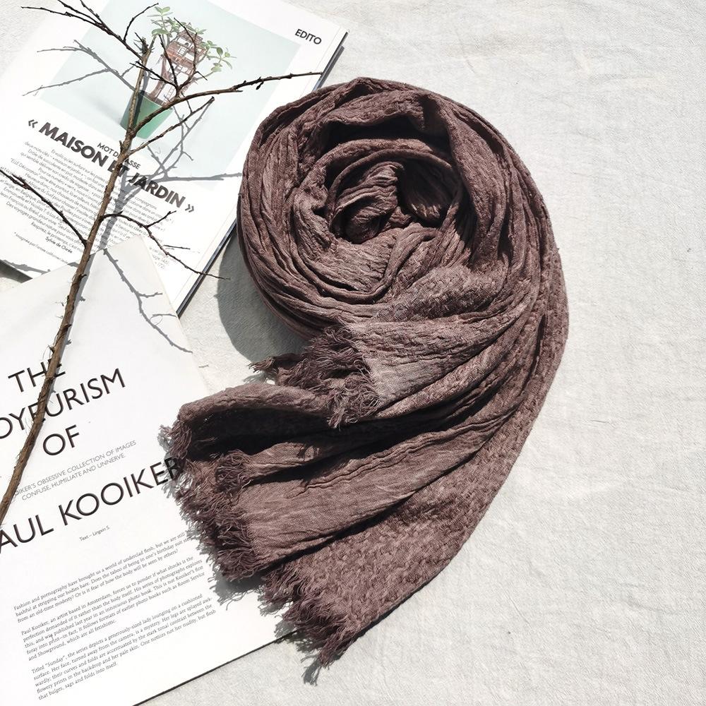 Unisex Cotton Linen Autumn Winter Men Scarf Fashion Men's Scarves Warm Neckerchief Soft Long Tassel Shawl Male Pashmina Bufandas