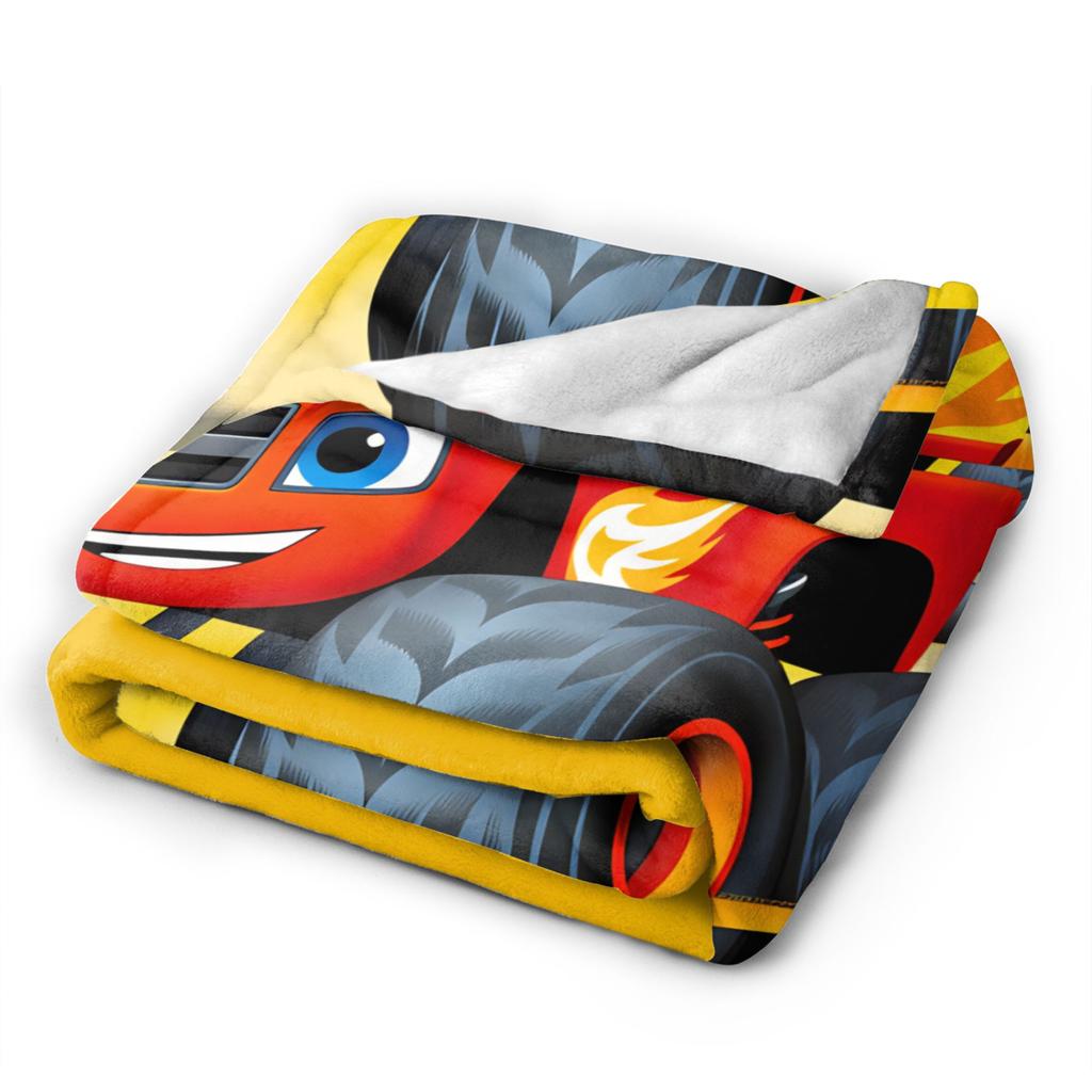 Blaze and the Monster M-Machines Flannel Blanket Winter Warm Throw Blanket for Children Bedroom Comfortable Bedspread Sofa
