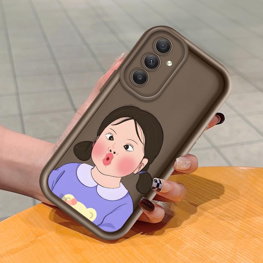 Soft Silicone Square Ladders Cartoon Pattern Full Cover Camera Protection Shockproof Case for Huawei Honor Xiaomi Redmi Samsung