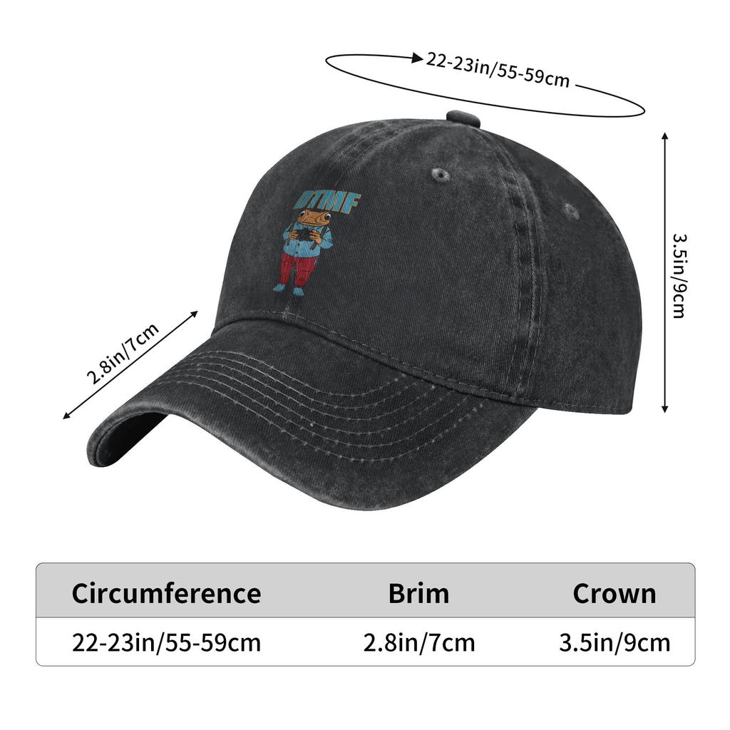 Vintage DTMF Debi Tirar Mas Fotos Baseball Cap Unisex Distressed Washed Headwear Bad Bunny Outdoor Summer Soft Hats Cap