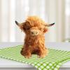 20cm Large Highland Cow Cuddly Soft Toy - Plush Scottish Scotland Cow Gift Idea New 26-27s