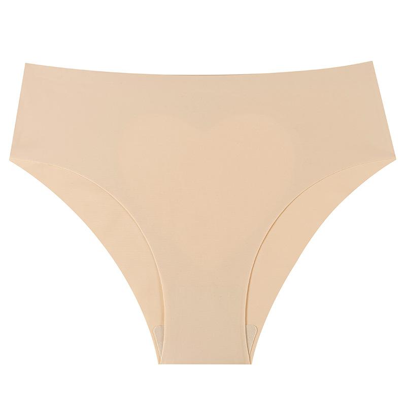 Girls' Transparent Mesh Sexy Big Heart Hollowed-out Panties with Briefs for Ladies with Low Waist Ice Silk Underwear