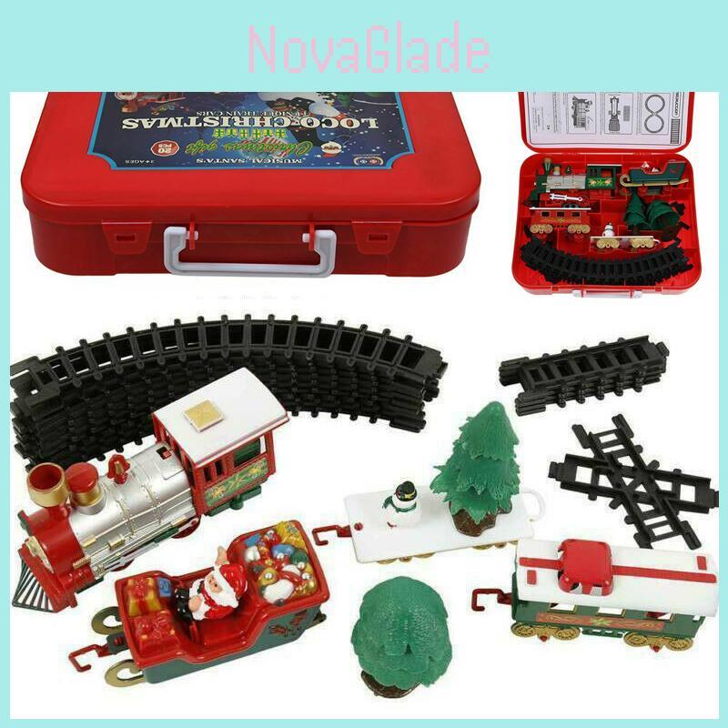 Vibrant Electric Led Musical Train And Track Set For Kids Christmas Gift Home Decor