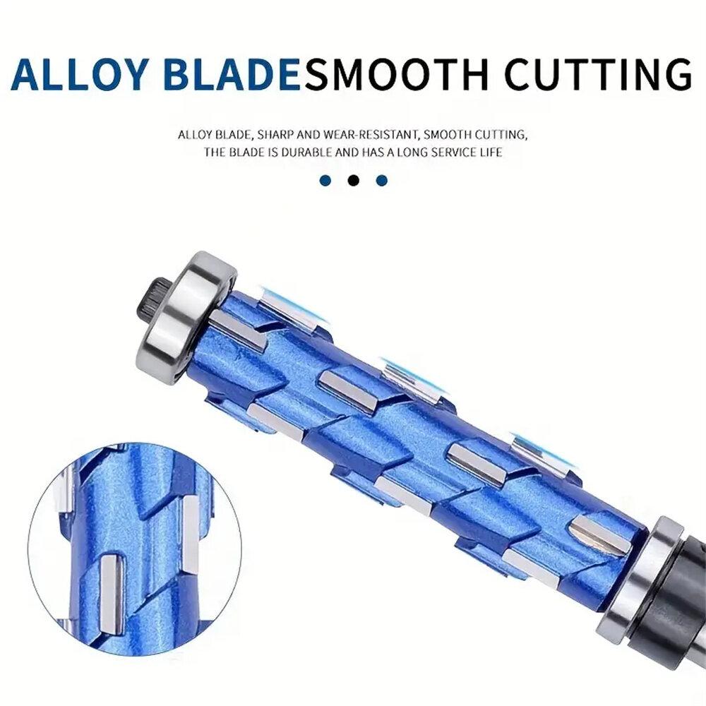 Allsome 1pc Carbide Flush Trim Router Bit with 1/2" Round Shank Double Bearing Design for Woodworking Projects Ideal