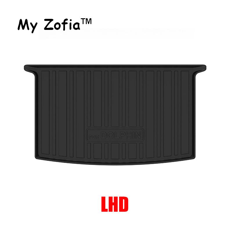 For BYD Dolphin 2023 2024 2025 LHD RHD Car Floor Mats Trunk Mat TPE Waterproof Dirt-resistant Non-slip Carpet Floor Accessories