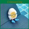 Plush Water Boiled Egg Doll With Diving Mask For Kids Gift And Bag Accessory