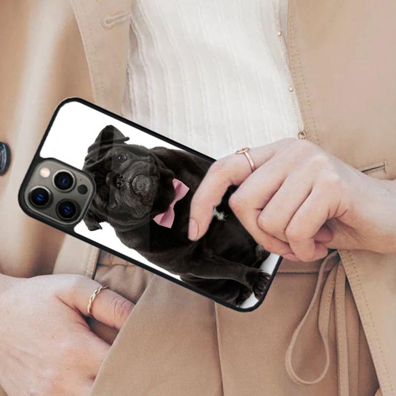 

Cute Black Pug Dog Magnetic Phone Case For APPLE iPhone 17 Air 16 14 13 12 Pro Max 15 Plus Wireless Charge With MagSafe Cover iPhone 14
