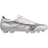 Mizuno Alpha PRO Soccer Size Perfect for Club Activities Cleats, Wide, Lightweight, White/Ignition Red/Blue, 26.0 cm, 2E,