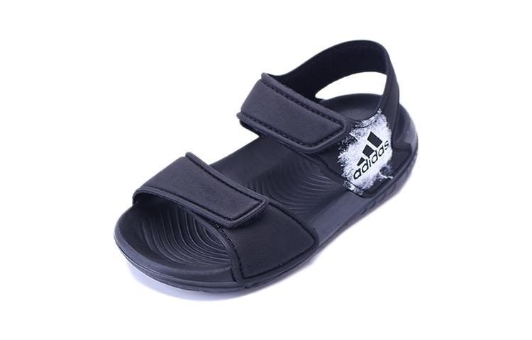 Adidas Altaswim C Synthetic Leather Slip Resistant Abrasion Resistant Sandal Black Children Aged 3 7 Years Old BA9288