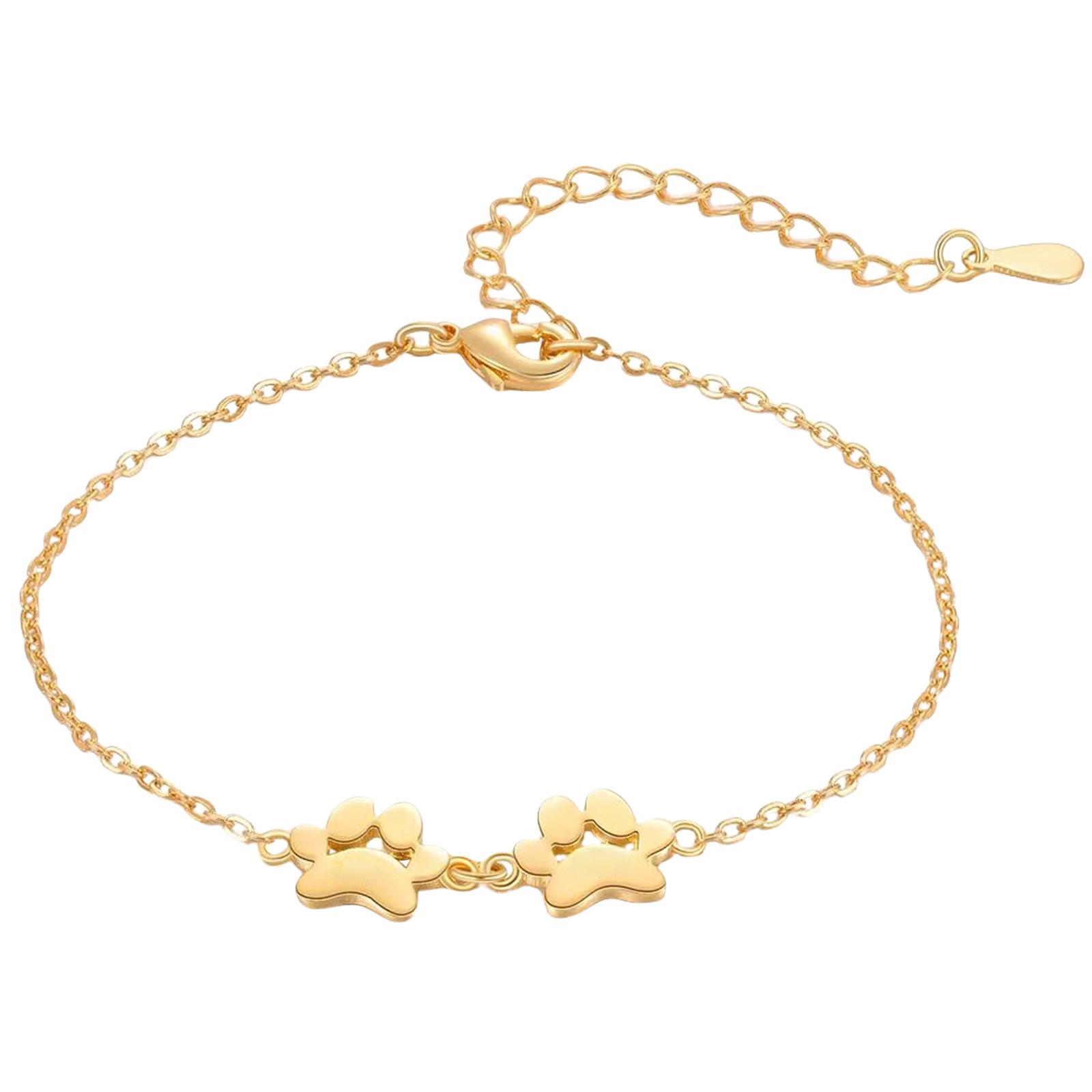 

Модный браслет с отпечатками лап питомца, ювелирный аксессуар для повседневной носки или особых случаев, повседневная одежда, стильные наряды 2