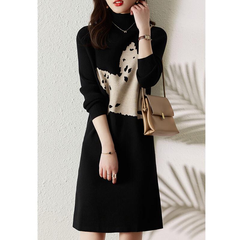 

Firstview Women s Long Sleeve A-Line Mini Dress One Size