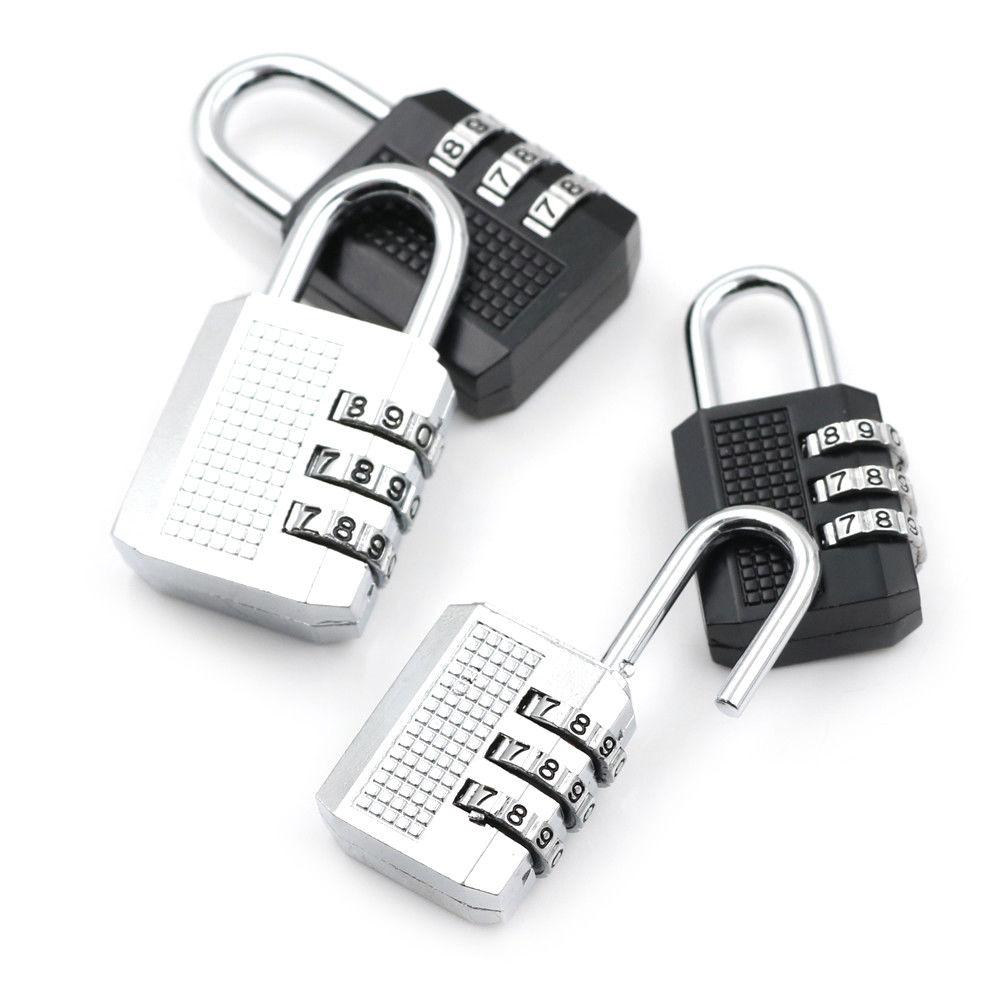 Door Lock Travel Luggage Suitcase Code 26x11x54mm/32x13x60mm Resettable 3 Digit Combination Lock Padlock Tools Hot Sale