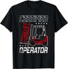 Lustiges zertifizierter Gabelstaplerfahrer Fahren Gabelstapler Fahrer Geschenk Unisex T-Shirt