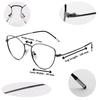 RSINC Vollrand Pistolen Grau Schwarz Rahmen Brille Für Männer & Frauen | PARA-NS21189 49-17-138 C3 (IB- 4) M1 Waffengrau Schwarz