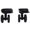 2pcs Luggage Suitcase Wheels Black Mute Universal Rotation Travel Suitcase Casters Replacement