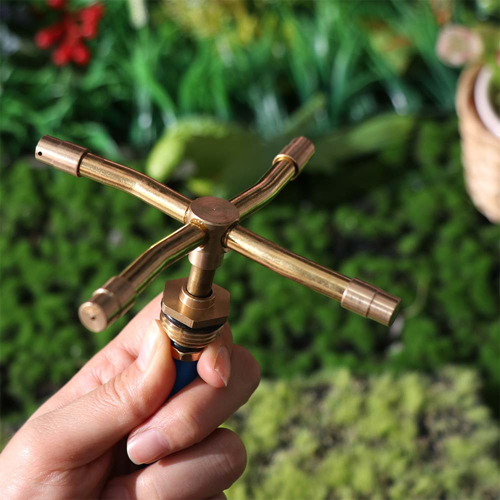 360 Degree Automatic Rotary Sprinkler 1/2 Inch Watering Nozzle For Lawn Gardening Greenhouses