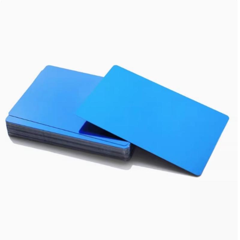 50 ks Laserové gravírovací polotovary Hliníkový plech Laserové gravírovací vizitky Víceúčelové DIY dárkové karty