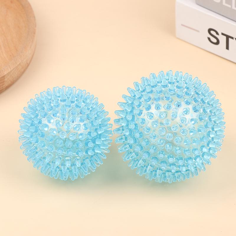 Spiky Ball Hollow Soft Transparent Strength Recovery Exercise Stress Relief Massage Ball For Hand Wrist Spiky Hand Training Ball