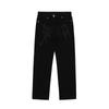 New Fashion Retro Black Embroidered Letter Jeans Street Hip Hop Loose Casual Pants