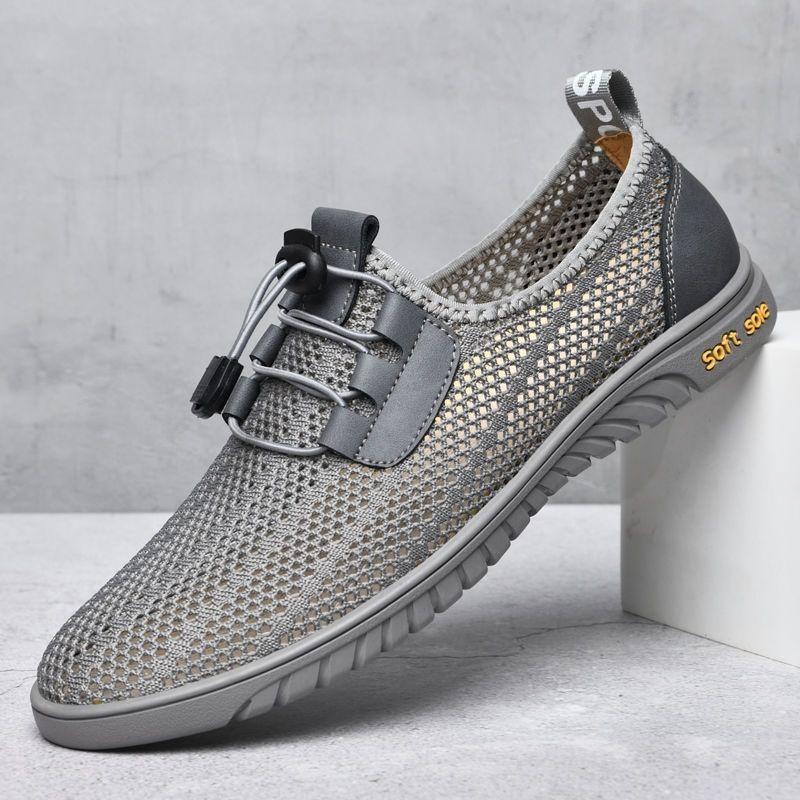 Mesh New Breathable Summer Men's Shoes Mesh Shoes Hollowed Out Men's Shoes Ultra Light Casual Shoes Men's Mesh Shoes